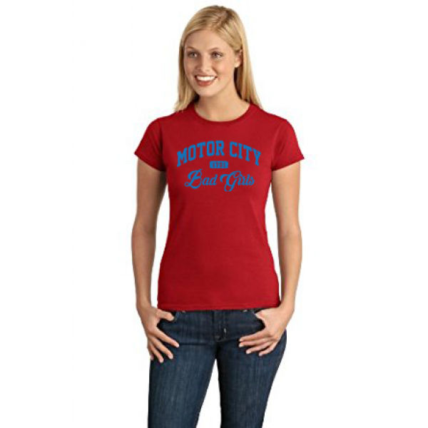Motor City Bad Girls Red Blue T-Shirt